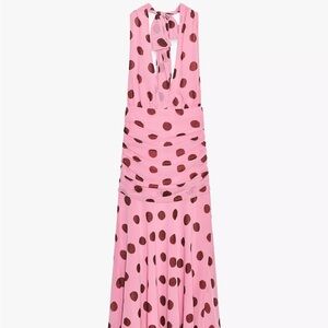 ZARA POLKA DOT MAXI DRESS